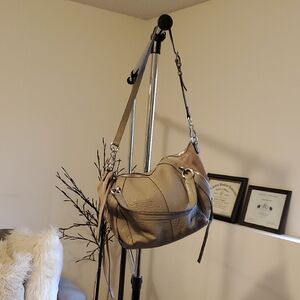 Vince Camuto Gray Shoulder Bag Leather Casual